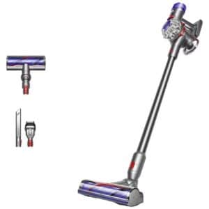 Ledningsfri støvsuger Dyson V8 Advanced - Sølv/Nikkel, 2-i-1 hånd/standermodel, 130 AW, 0,54 l