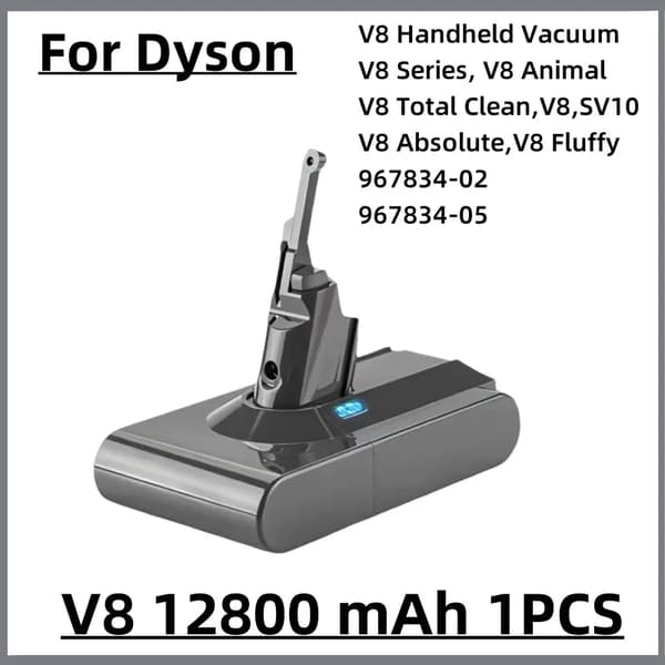 Støvsuger genopladeligt batteri til Dyson V6 V7 V8 V10 V11 V15 Series SV07 SV09 SV10 DC62 Absolute Fluffy Animal Pro Bateria